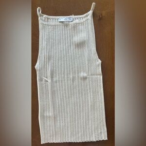 MANGO Women’s Cream Tank | Size Small| NWT